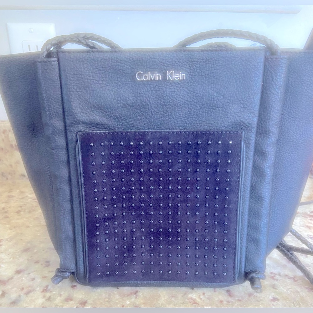 Calvin Klein small bucket/ crossbody bag. Black